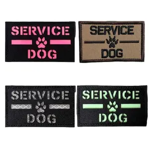 Reflective Service Dog Patch 3"x2" | Service Dog Applique | Patch For Vest/Harness | Pet Patches | Service Dog Pet Patches