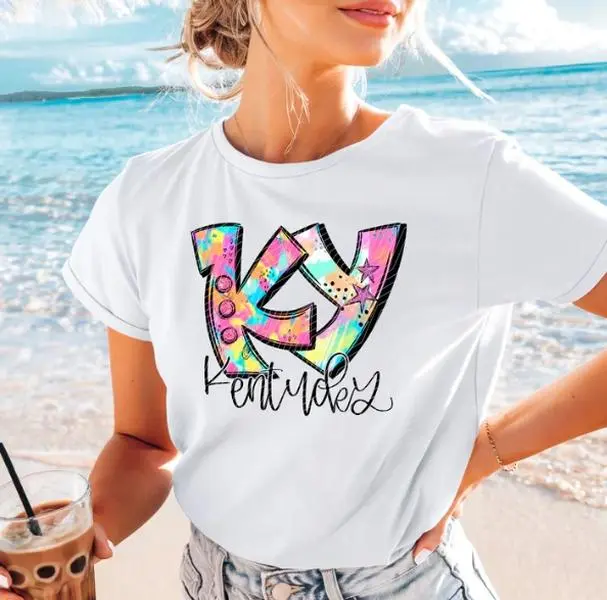Kentucky Neon Splash DTF Transfers - Durable, Resistant Crafts & Design Supplies for DIY Projects - THIS IS NOT A SHIRT