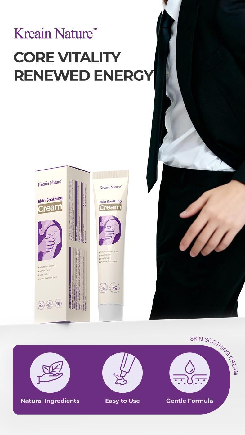 Kreain Nature Skin Soothing Cream, Natural Eczema Cream for Dry, Itchy, Redness-Prone, Full Body Calming Repair Lotion for Sensitive & Compromised Skin