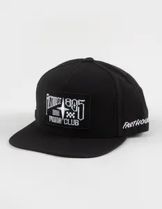 FASTHOUSE x 805 Motor Club Mens Snapback Hat, Black