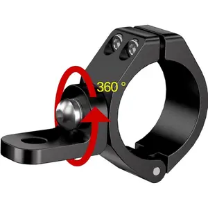 1 count LED Light Bar Mounts UTV Whip Light Mount Clamp Solid Heavy Whip Flag Mounting Bracket 360?Rotation Adjustable Fit on 1.5"/1.75"/1.85"/2"/2.1" Roll Cage