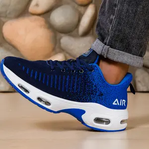 Bemiro Men's Athletic Shoes - Lightweight and shock-absorbing athletic shoes with a non-slip rubber sole and full-length air cushioning, suitable for walking, tennis, fitness, jogging, and ankle support.