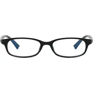 Retro Clear Rectangle Glasses for Women Men  Blue Light Blocking Lens Narrow Frame Non Prescription Eyeglasses