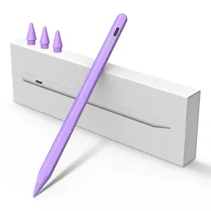 Purple Stylus Pen for iPad 6th-11th Generation-3X Fast Charge Active Pencil Compatible with 2018-2025 iPad Pro 11"/12.9"/M4, Air 3/4/5/M2/M3,mini 5/6 Gen