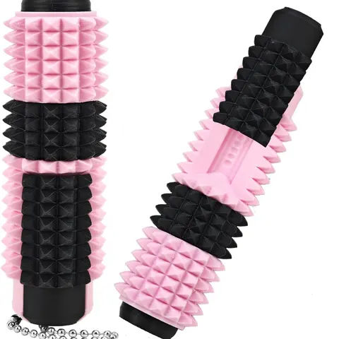 Plastic 5-In-1 Multi-Function Spiky Sensory Fidget Toy - Unisex Clicker Fidget Toys, Keyboard Clicker, Slider, Roller, Spiky Grip, Spinner, Portable Keychain Stress Relief & Pain Stimulator, Teen Boy Gift for Teens (9+) & Adults