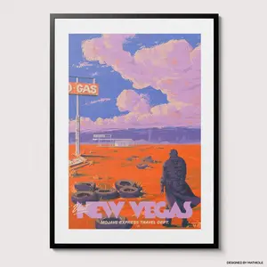 [FAST SALE UP TO 45%] Fallout Video Game Art Collection, New Vegas NCR Ranger Vault Boy Vault-Tec Propaganda Poster, Retro Wasteland Wall Decor, Unframed Print Only