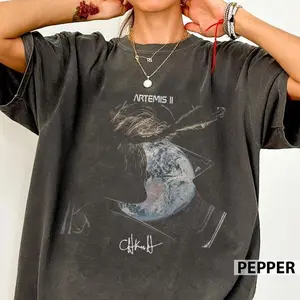 Christina Koch Artemis 2 Orion Window Vintage Comfort Colors Shirt1