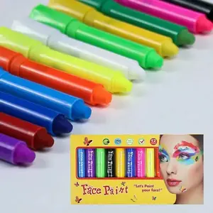 Face Paint Marker Pen, 6/12pcs/set Washable Face Body Paint Marker Pen, DIY Makeup Marker Pen for Party Holiday Festival