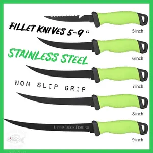Professional Grade Fillet Knife with Ergonomic Handle and Sharp Blade Knives Steel