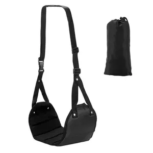 Portable Travel Footrest Hammock, 1 Count Adjustable Comfortable Office & Airplane Leg Support, Durable Space Saving Hammock for Outdoor Camping, Travel Accessory Hammock