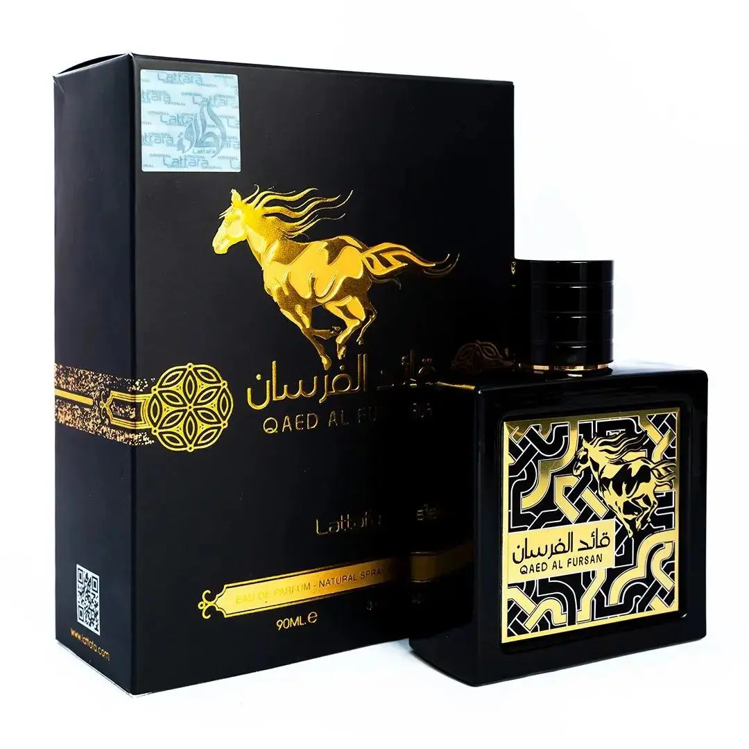 Lattafa QAED AL FURSAN Men's Cologne - 3.04 Oz (90ml) Premium Aromatic Woody Arabian Perfume, Long-Lasting Scent, Daily Wear, Father’s Day Gift for Dad from Son, Single Item