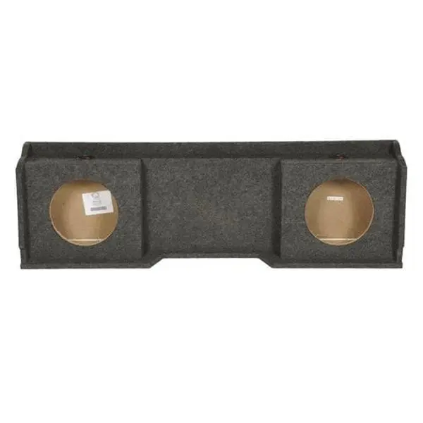 Qpower GMC12 DF 12 in. Downfiring GMC Speaker Box - Grey Speakers, Under Seat Car Audio Installation Accessory, 5.5" Depth, 35 lbs, Mount Compatible Audio Gadget