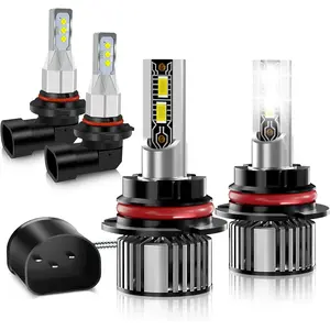 9007 bulbs and 9145 fog lights, 600% brightness suitable for Ford F150 (1997-2003) replacement bulbs, 6500k cool white, IP68 waterproof, 4-piece set