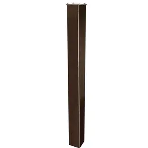 212 MAIN In-Ground 46 in. Steel Mailbox Post, Bronze, Heavy-Duty, Security-Locking