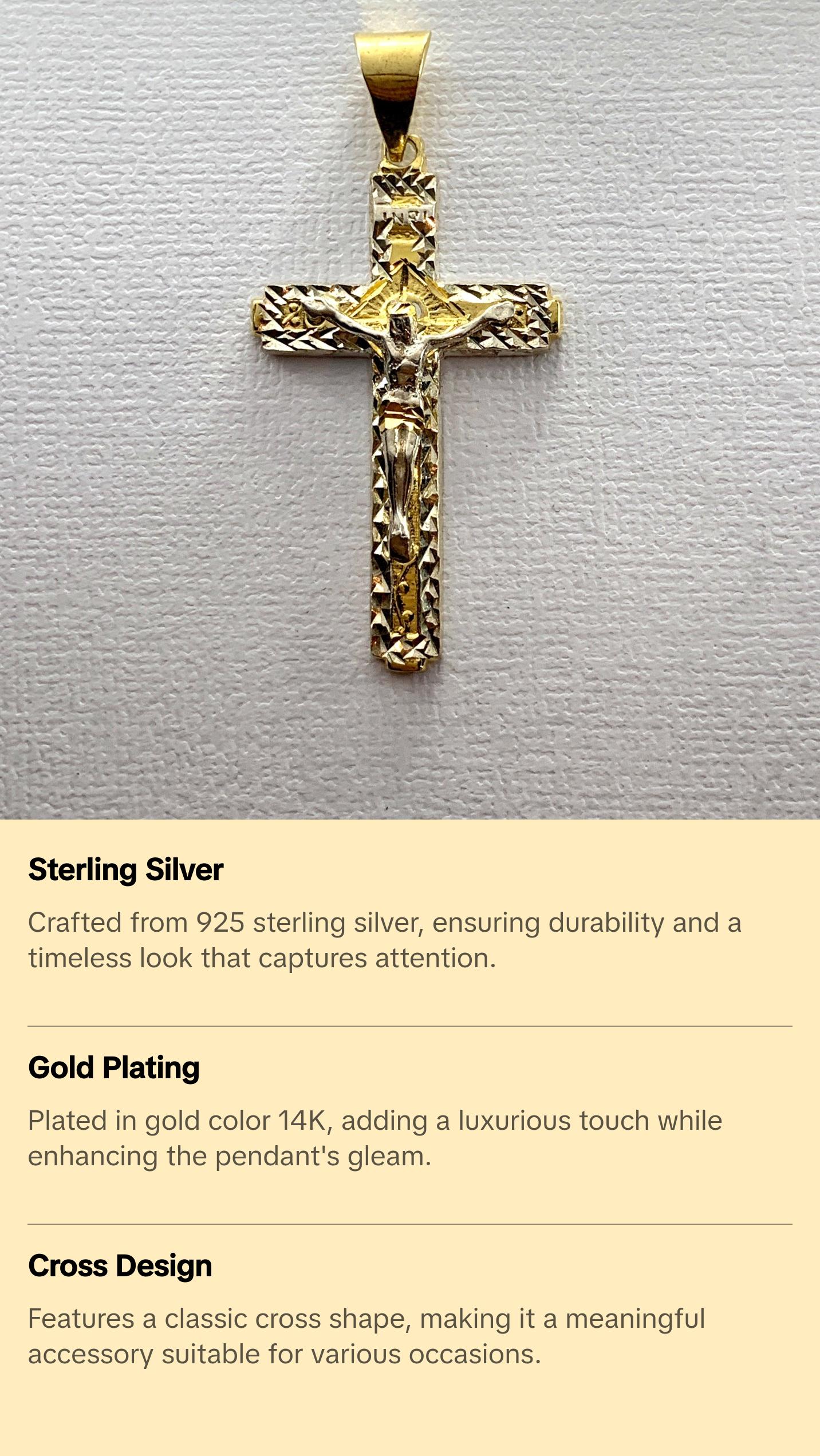 Radiant Cross Pendant