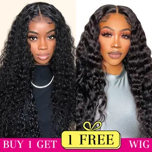 [Combo sale 28"&24"]"buy 1 get 2 wig" 13x4 Jerry Curly Lace Front Wigs Human Hair with Baby Hair 180% DensityHuman Hair Wigs
