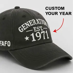 Gen X Customize Hat, Gen X Cap, Generation X Raised On Hose Water And Neglect Perfect Gift For Dad Low Profile Dad Hat-Pigment Dyed
