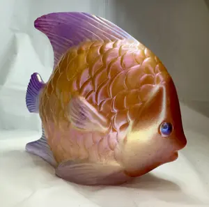 Fish Decor ~ Gold. Epoxy resin tropical fish statue perfect to brighten up any space.