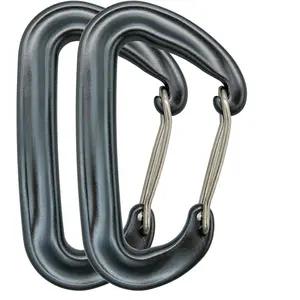 12kN 3.2"x2" Heavy-Duty Carabiner Clips - Durable, Lightweight Aluminum Alloy Carabiners for Hiking, Camping, Keychains,  Leashes, Hammocks & More