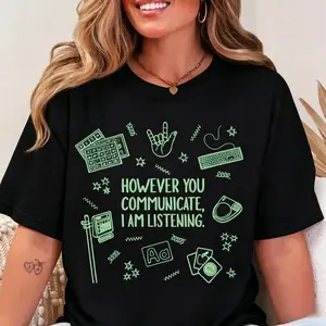 Everyone Deserves Communication Shirt, Speechie AAC BCBA ABA Graphic Tee, SPED Teacher Inclusion Speech Pathology Gift