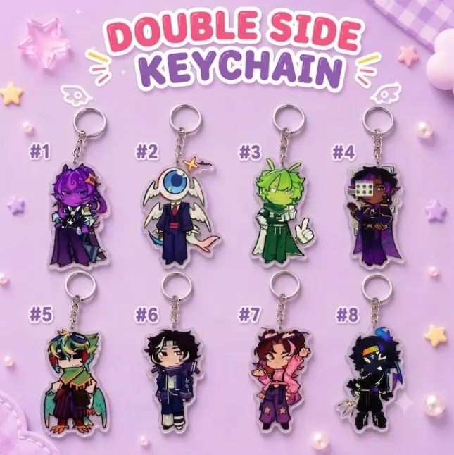 Double-side Unstable Universe MCYT Yt Translucent Acrylic Keychain, YT portable universe & lifesteal smp acrylic keychains perfect For Bags, Keys, Or Gifts