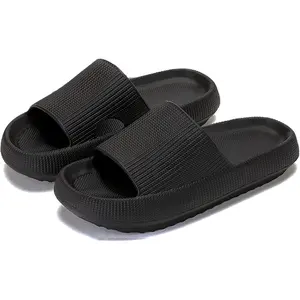 Unisex Cloud Pillow Footwear, Indoor Non-Slip Thick-Sole Slides, Ultimate Comfort Lightweight Easy-to-Clean Bathroom Shower House Slippers (Home Supplies Party Gift Option)