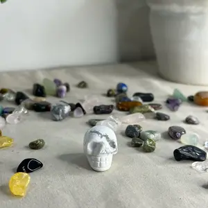 Howlite Crystal Skulls