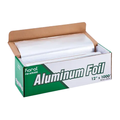 Karat 12" x 1000' Standard Aluminum Foil Roll - 1 roll