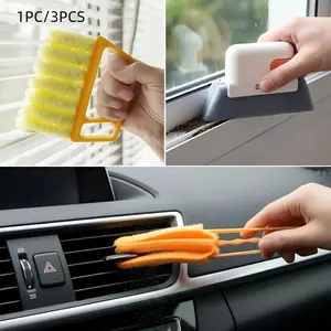 1PC/3PCS Blind Cleaning Kit - Professional Tools for Window Blinds, Air Vents, Tracks & Fans | Extendable Handle with Washable Microfiber Brushes | All-In-One Dust Removal Set