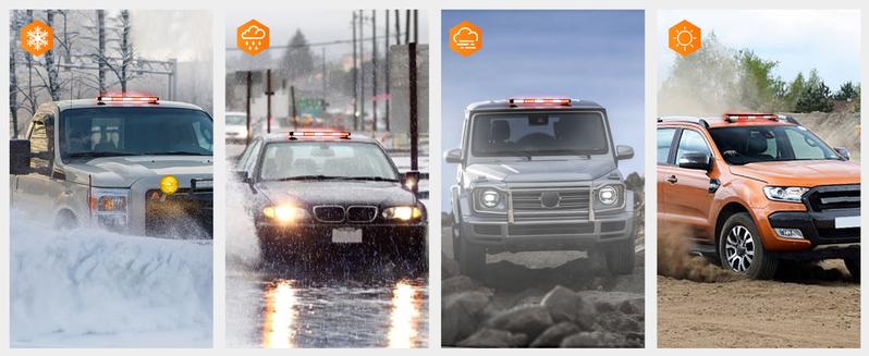 Nilight 29.5" Roof Top Strobe Lights 56LED Hazard work LED Flashing Light Bar Magnetic Mount 12V 24V Cars Trucks Tractors Snow Plows Construction Vehicles high intensity rear windshield visor