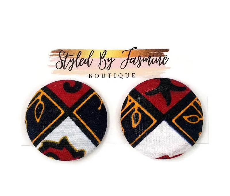 "Nyla" Button Earrings