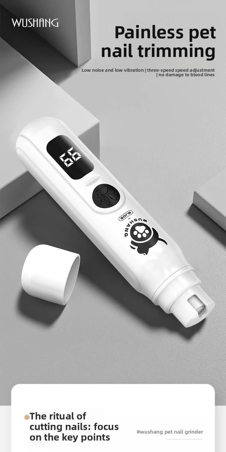 High Efficiency Low Noise Pet Nail file- Electric Pet Armor Grinder- Fully Automatic Portable Rechargeable Pet Nail Scissors Armor Grinding Artifact