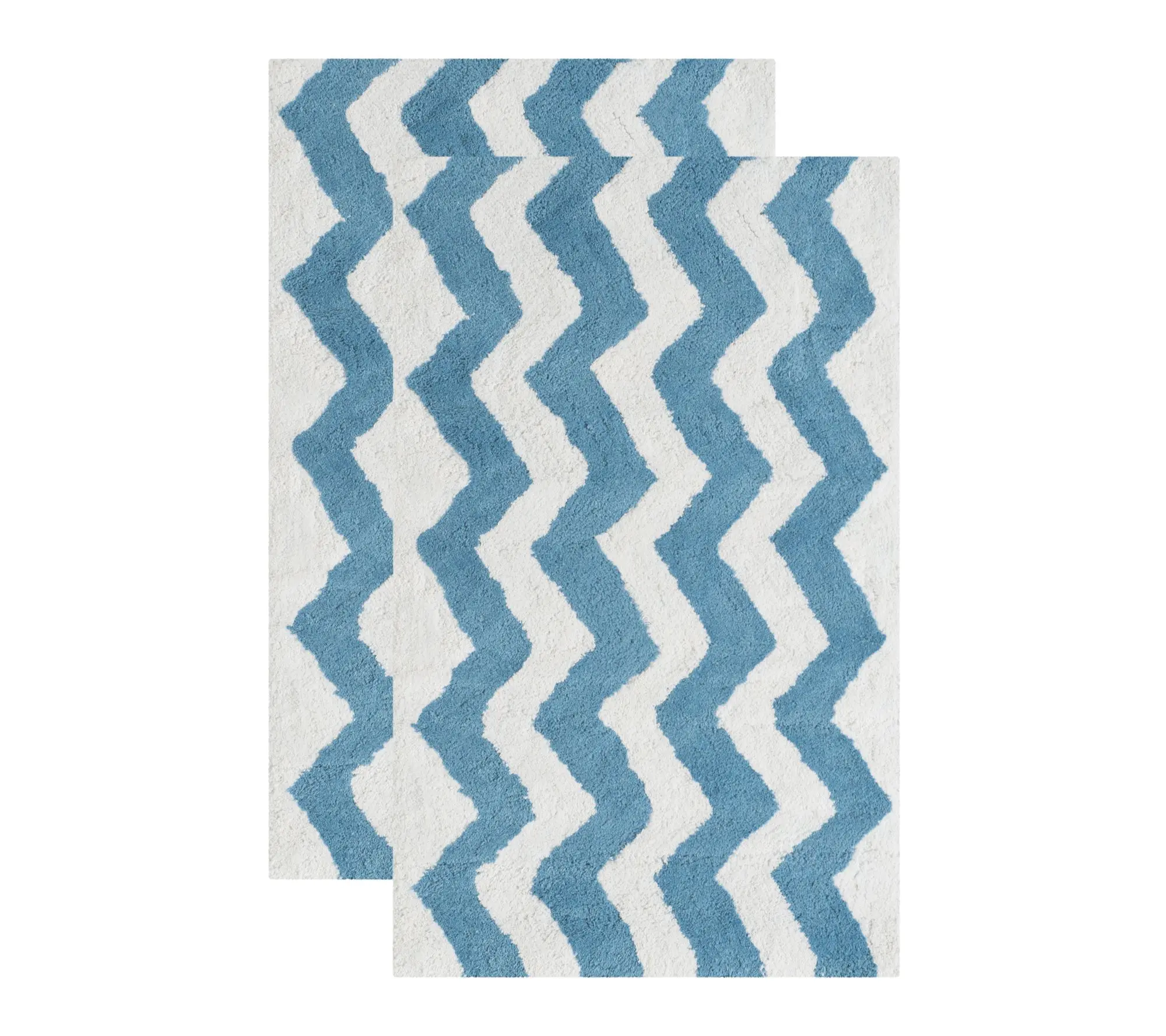 SAFAVIEH Chevron Tufted 1'-9" X 2'-10" Bath Mat (Set of 2)