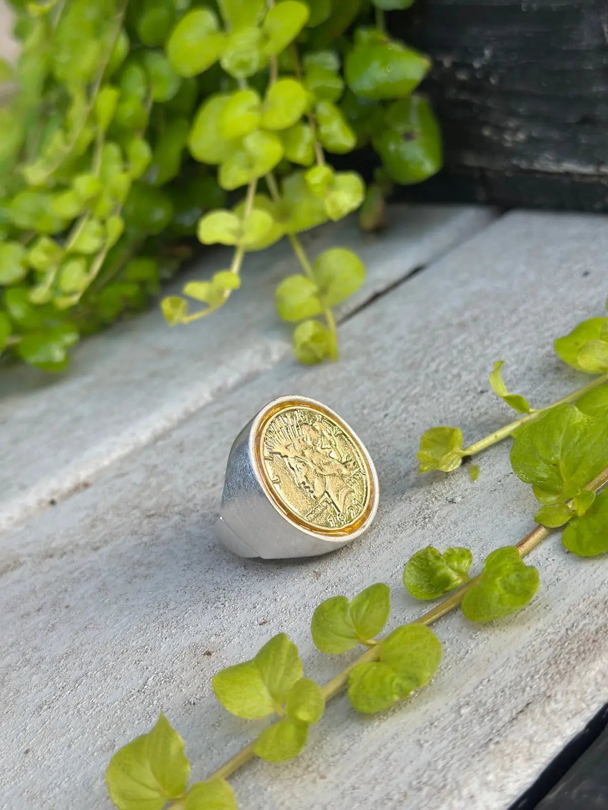 Antique Rings, Authentic 1921 Mercury Dime Ring for Coin Collectors, Vintage Collectibles Statement Decorative Fashion Costume Jewelry Accessory