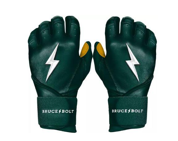 BRUCE BOLT Men's Original Series Long Cuff Batting Gloves For Everyone