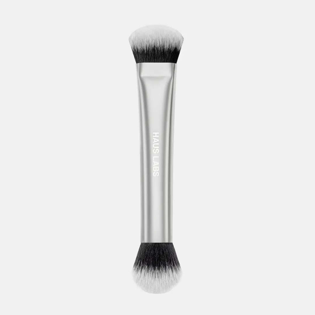 HAUS LABS Dual-Ended Multi-Purpose Brush | Cream & Powder Formulas