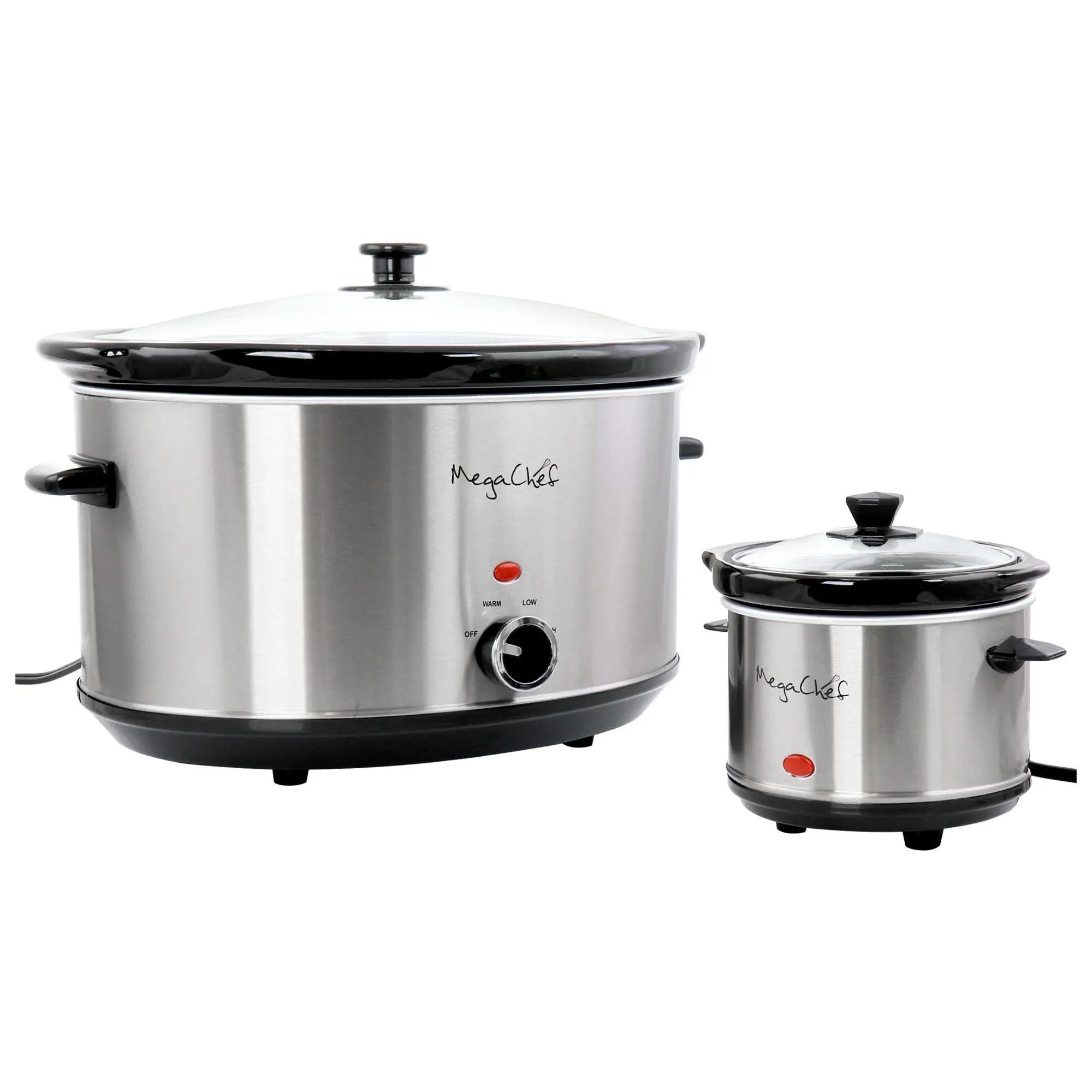 MegaChef 8-qt Slow Cooker with Bouns Mini 0.6-qt Warmer