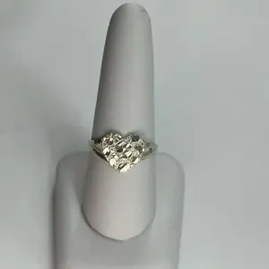 Heart Nugget Ring Sterling Silver
