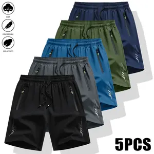 Men's Athletic Breathable Quick-Dry Summer Workout Shorts with Pockets, Tennis & Gym Shorts for Men, Sporty Design Quickdry Fabric