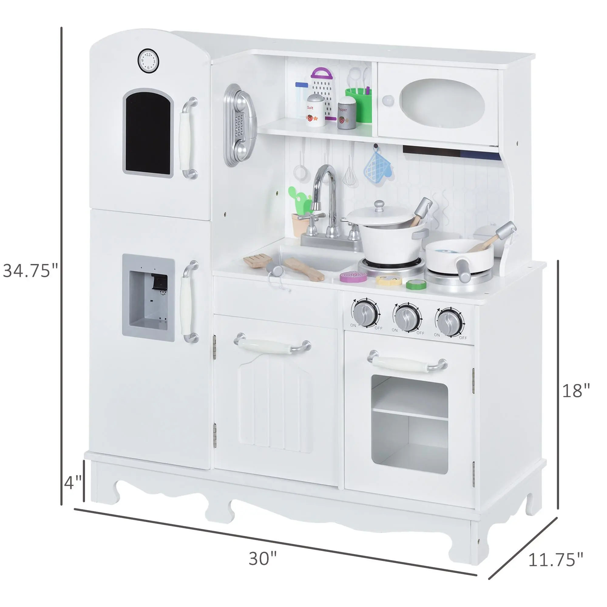 05, White, 30" x 11.75" x  34.75" 