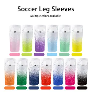 Football Sock Sleeves Soccer Shin Guards Sleeves Soccer Sock Leg Sleeves Team Leg Sock Sleeve Cut Football Socks Shin Pad Sleeves Shin Pad Holders Fits Over Calf/Shin Guards Football Sports Protective Gear.Heat Sublimation Printing Process