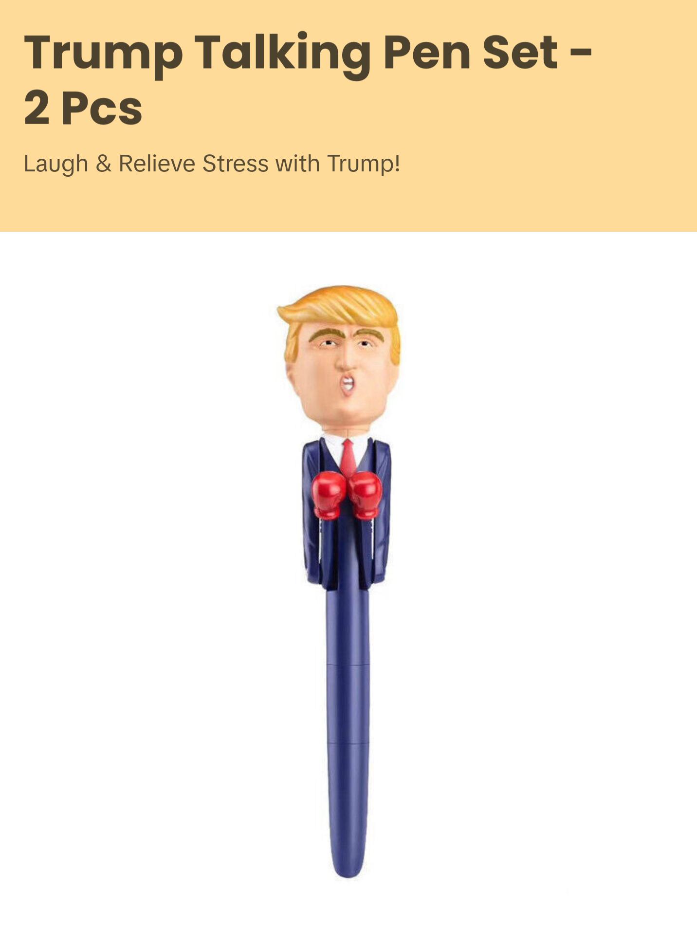 Boxing & Talking Pen Set - Pack of 2 - Ideal for Stress Relief Boxing & Talking Pen Set - Pack of 2 - Ideal for Stress Relief