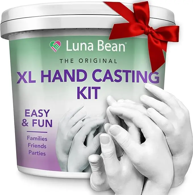 Hand Casting Kit – The Original Hand Mold Kit for Couples – Christmas Gifts for Women, Bridal Shower, Wedding, Engagement Gifts Her Him Anniversary Men Mom Wife Husband Boyfriend Girlfriend