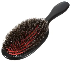 Boar Bristle Paddle Detangling Hair Brush for Curly, Fine, Wavy, Natural, and Tangled Hair Anti-Frizz Styling Hairbrush Comb for Women and Men Boar and Nylon Bristle Cushioned Brush Large Acrylic Boar Bristle Brush