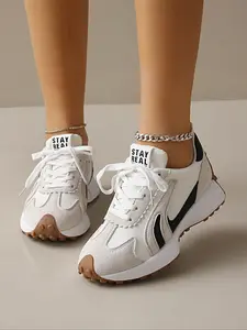 Women's Sporty Casual Shoes, Lightweight Anti-Slip Comfortable Retro Tennis Shoes, All-Season Fitness Running Shoes, Women's Comfortable Sneakers, Running Athletic Shoes