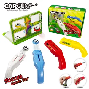 Novelty Gun-Style Bottle Opener (CAPGUN) - Magnetic Cap Catcher & Launcher, Sturdy ABS Material, 4-Color Metal-Steel Accents, Kitchen Accessory, Men's Accessories, Ideal for Home & Party Use