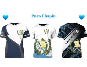 Men's T-Shirt with Guatemala Coat of Arms Print - Available in Various Sizes - Top, Menswear