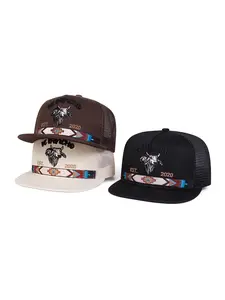 Unisex De Rancho Baseball Hats, Adjustable Sun Protection Casual Hat, Fitted Animal Pattern Geometric Style for Men Women, Spring Fall Outdoor Travel Beach Party