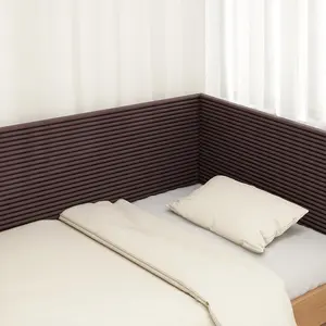 Wave Striped Pattern Headboard Soft Tape, 1 Count Self Adhesive Anti-collision Wall Sticker, Decorative Sticker for Home Bedroom Living Room Office School