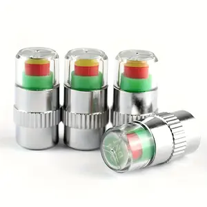 Car Tire Pressure Monitor Set, Valve Stem Cap Sensor Indicator, 3 Color Options Eye Alarm, Essential Car Maintenance Tool, Tire Pressure Monitoring